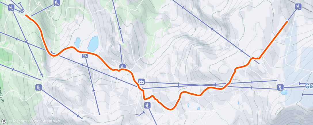 Map of the activity, Ski Dernière descente vers Belle Etoile