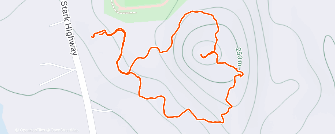 Map of the activity, Sunrise hike, going to be a great day
