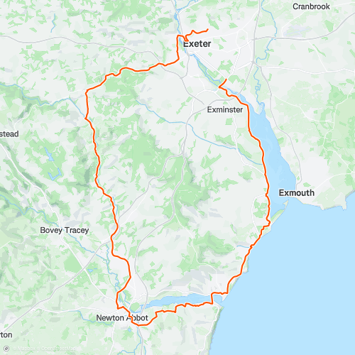 BGE Teignmouth, Newton, Teign Valley Loop | 68.9 km Road Cycling Route ...