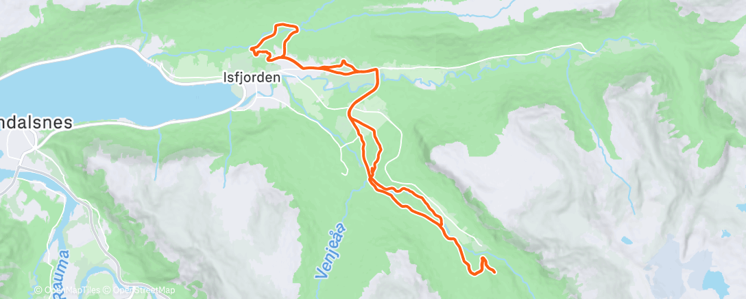 Map of the activity, Warmup