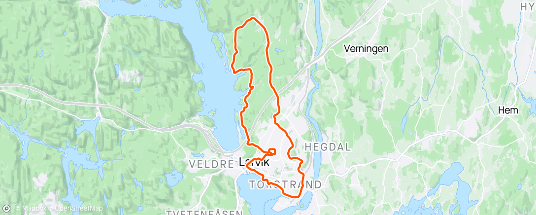 Map of the activity, Langtur
