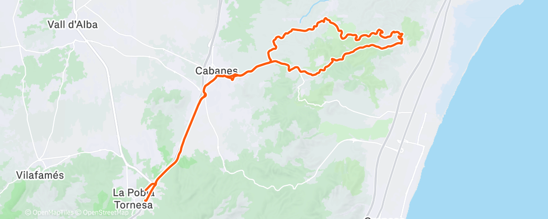 Map of the activity, Morning Ride