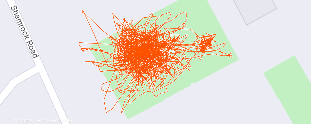 Map of the activity, Evening Football (Soccer)