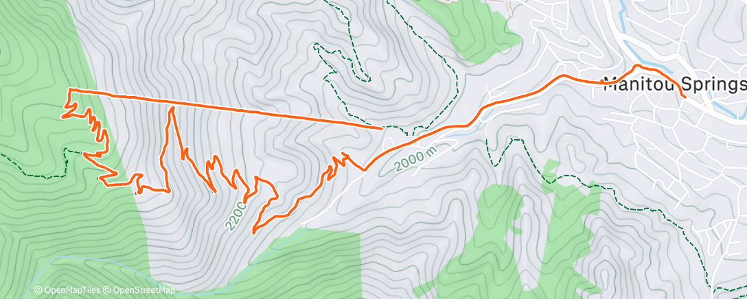 活动地图，Trail le matin