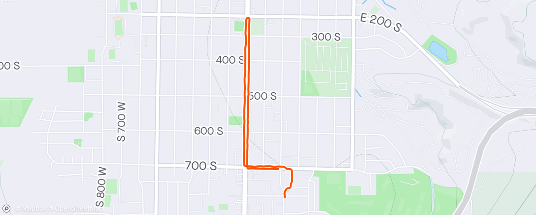 Map of the activity, Morning run 2 in a row
