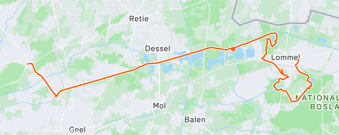 Map of the activity, Jaarlijkse commute