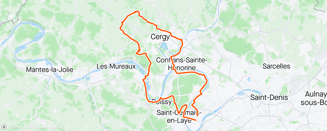 Map of the activity, 089:2024 🚴 Vigny
