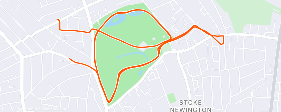 Map of the activity, Easy 40'