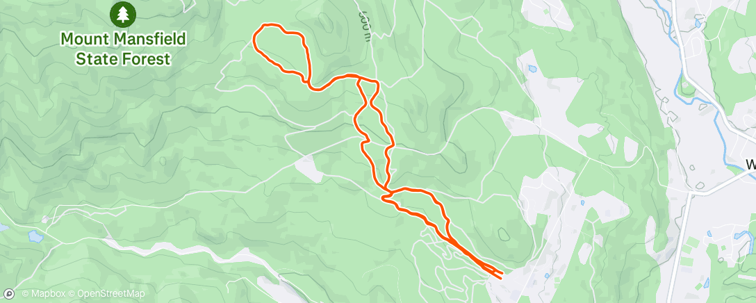 Map of the activity, Lunch Run