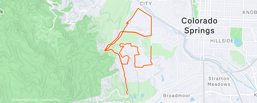 Map of the activity, Morning Ride