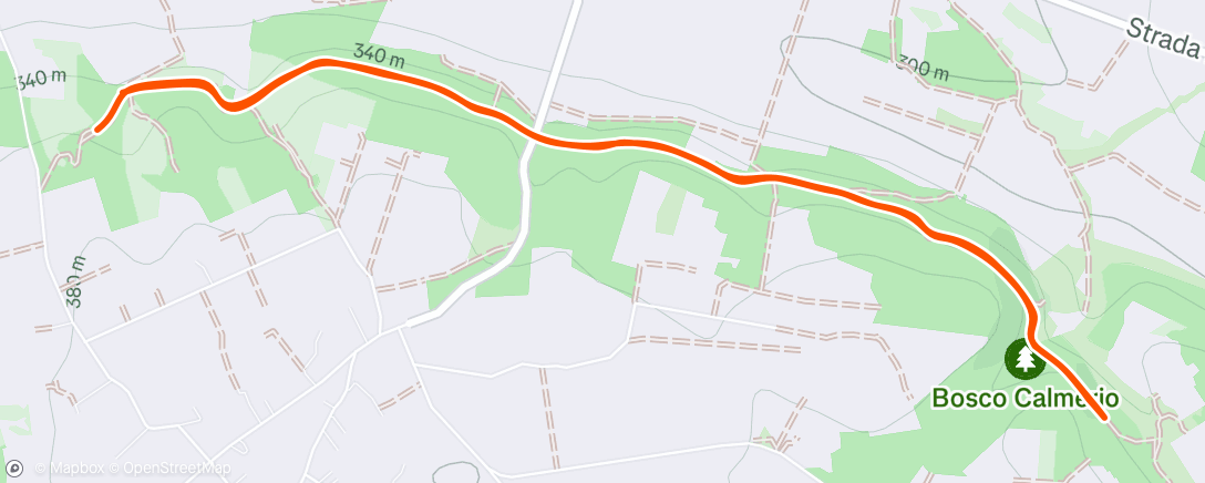 Map of the activity, Corsa mattutina