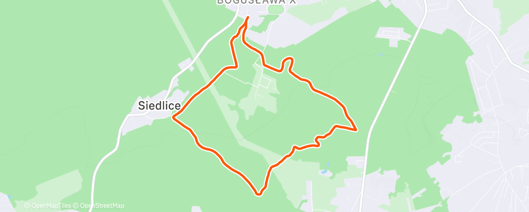 Map of the activity, Z młodzieżą marsz 😊