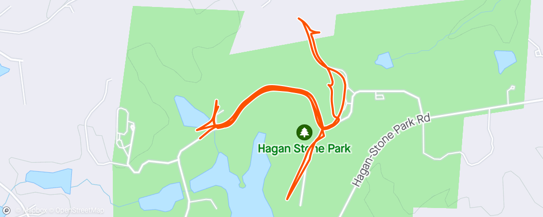 Map of the activity, Running around during the meet
