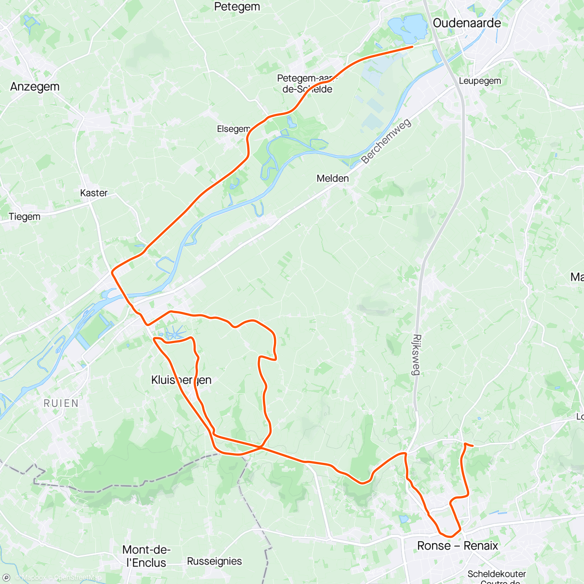 Mapa da atividade, BKOOL - Ronde van Vlaanderen