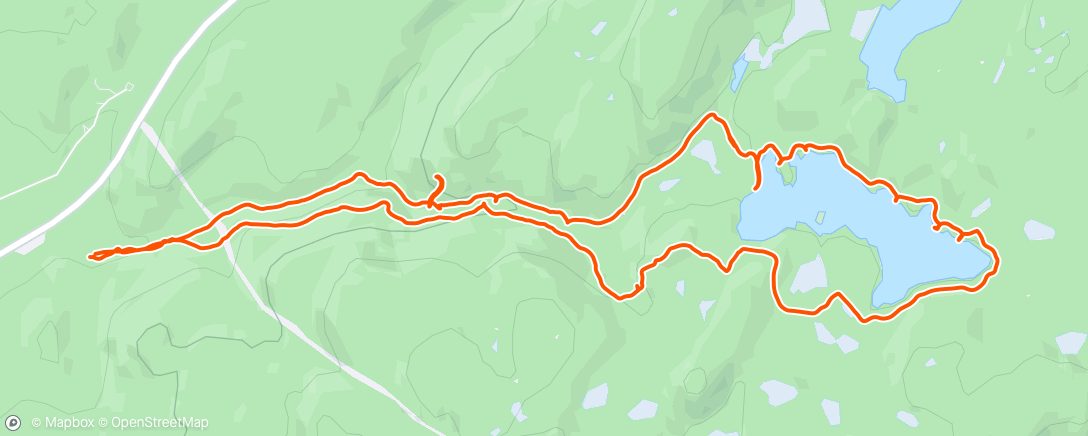 Map of the activity, Morning Hike