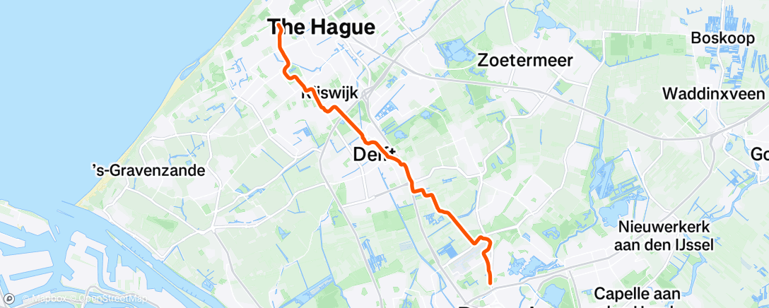 Map of the activity, Afternoon Ride