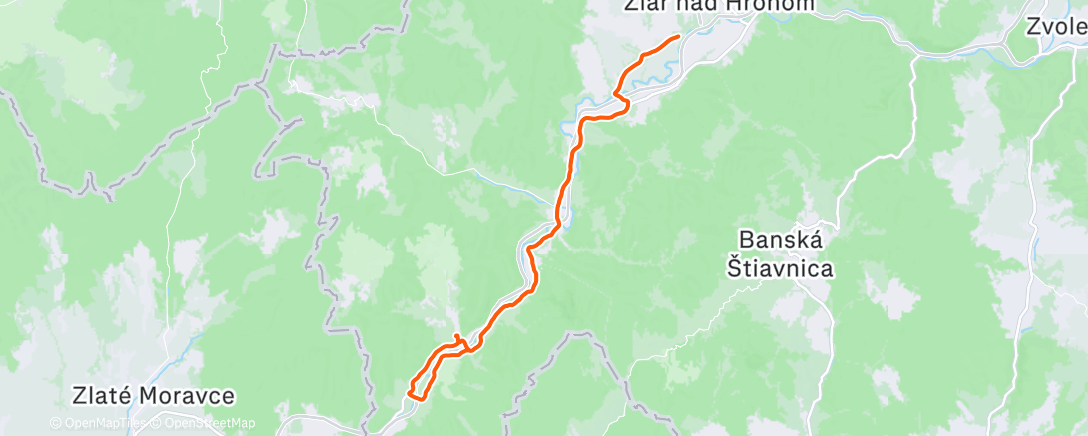 Map of the activity, Lunch Ride