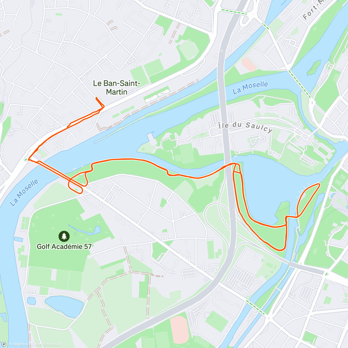 Map of the activity, Accompagner la joggeuse 😛