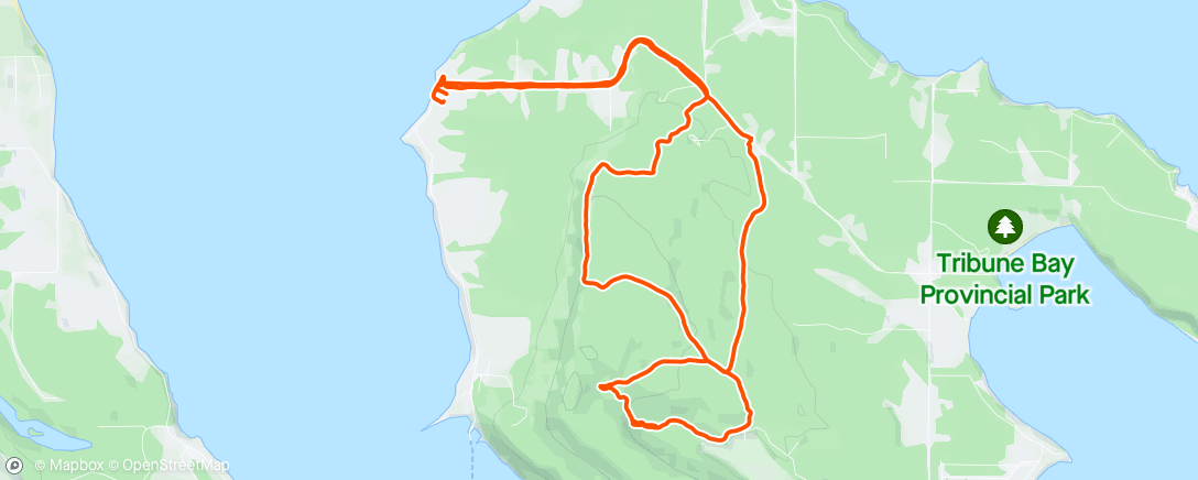 Map of the activity, An actual mtb ride