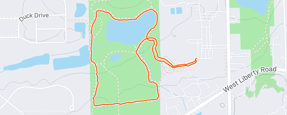 Map of the activity, Lunch Hike