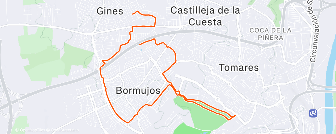 Map of the activity, Txirimiri