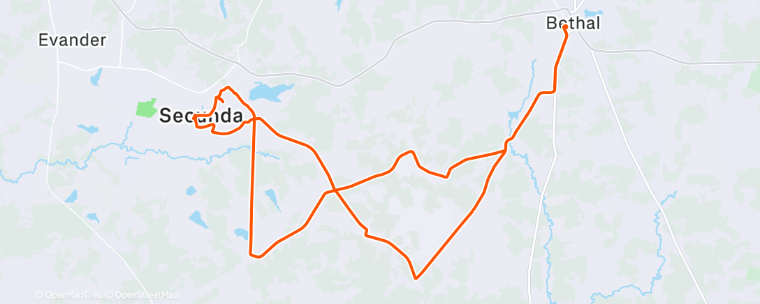 Map of the activity, Morning Ride