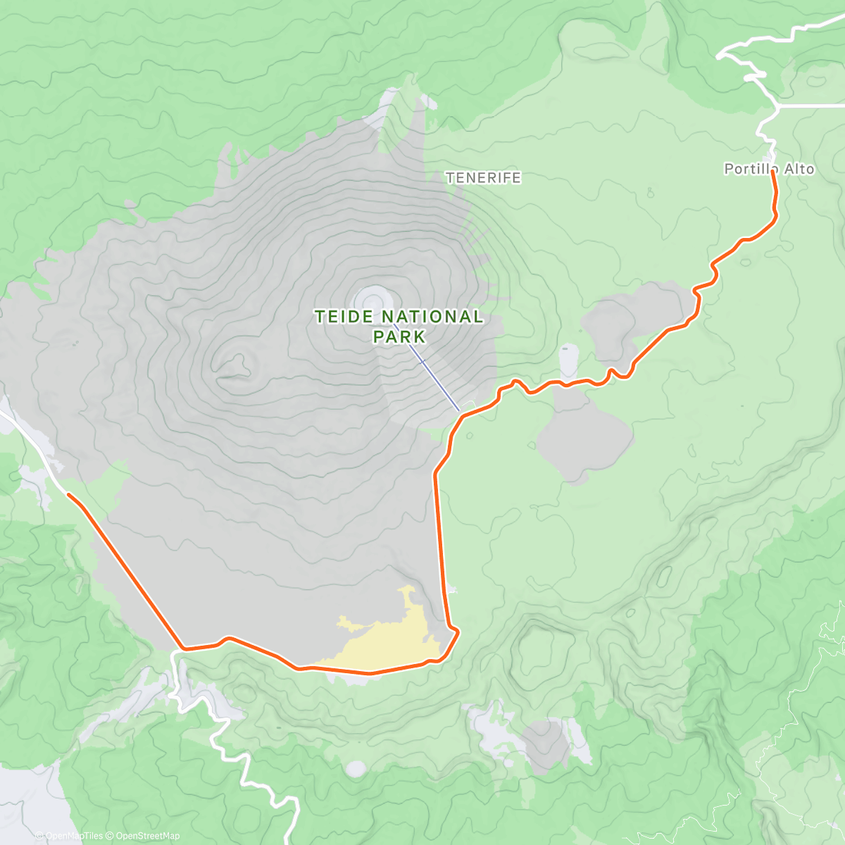 Map of the activity, ROUVY - Pico del Teide | Tenerife