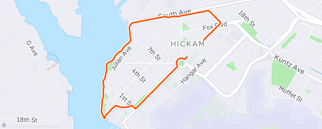 Map of the activity, Afternoon Walk