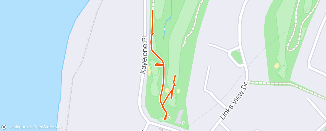 Map of the activity, Morning Golf with Rishi and Dean