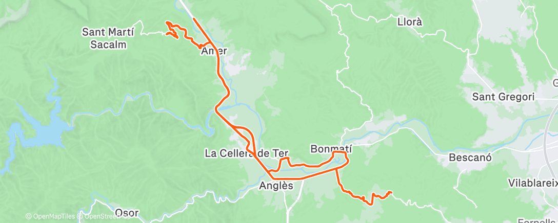 Mapa de la actividad (Bicicleta por la mañana)