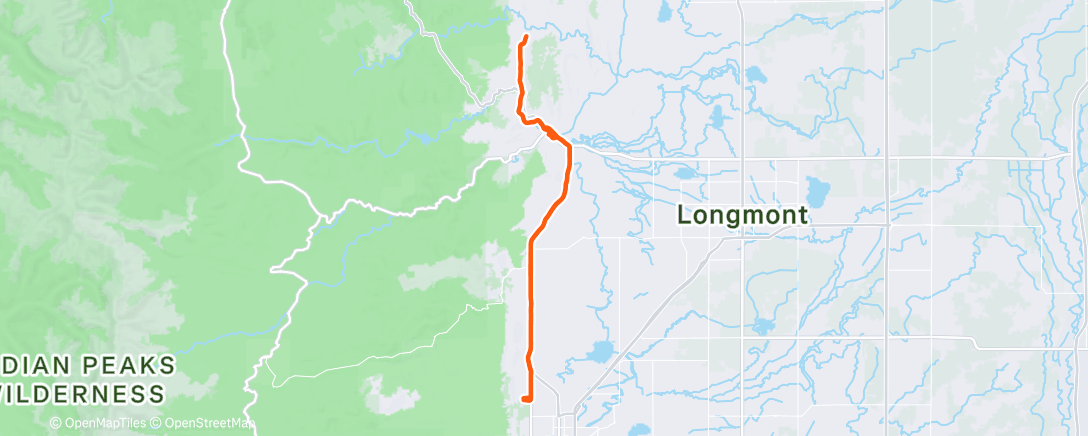 Map of the activity, Morning Ride