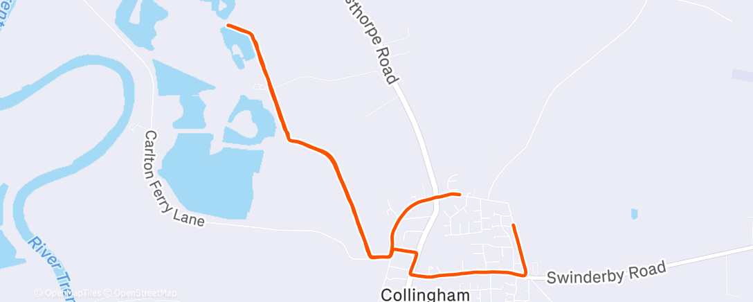 Map of the activity, Afternoon Ride