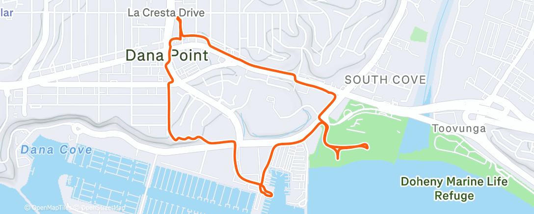 Map of the activity, Morning Walk