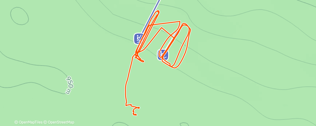 Map of the activity, Afternoon Alpine Ski