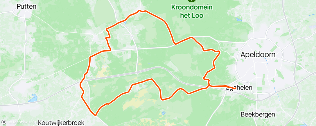 Map of the activity, WAO - Ugchelen