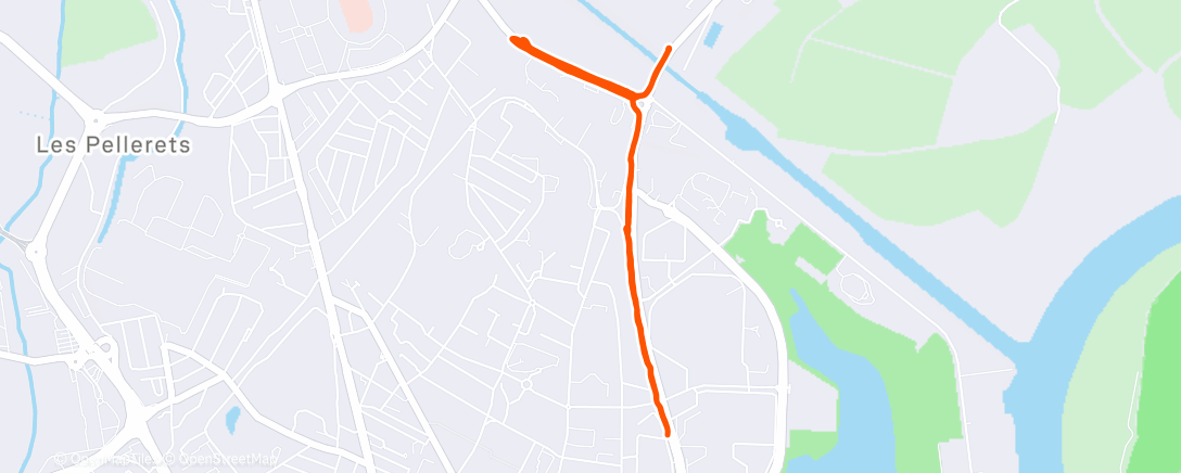 Map of the activity, 271225 Run #8