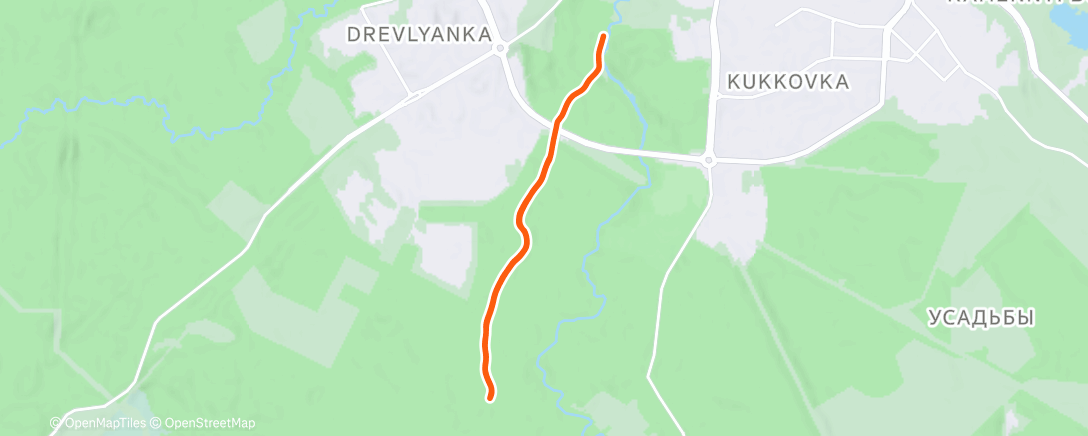 Карта физической активности (Lunch Run)