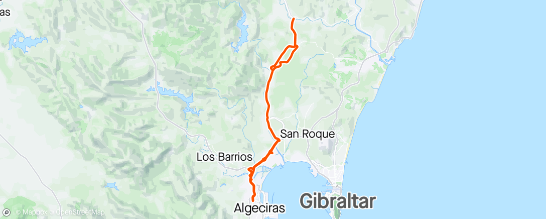 Map of the activity, Cruce tesorillo
