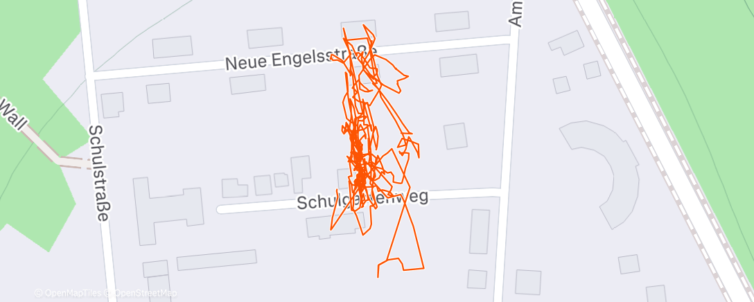 Map of the activity, Afternoon Workout