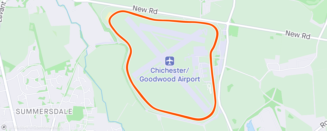 Map of the activity, RCR Goodwood #1
