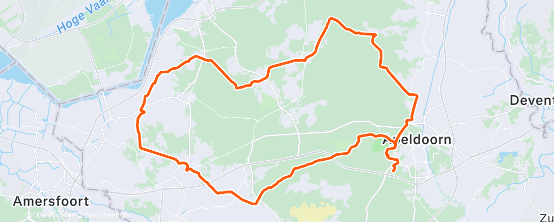 Map of the activity, Morning Ride
