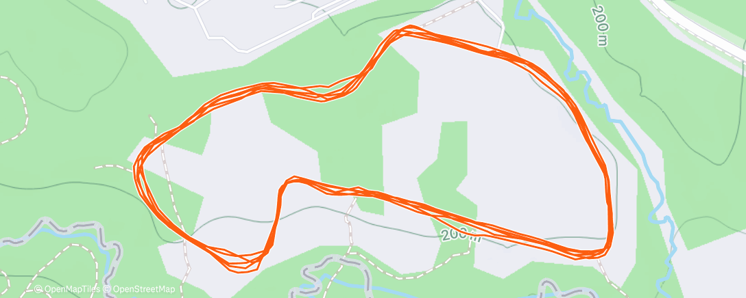Map of the activity, Night Nordic Ski