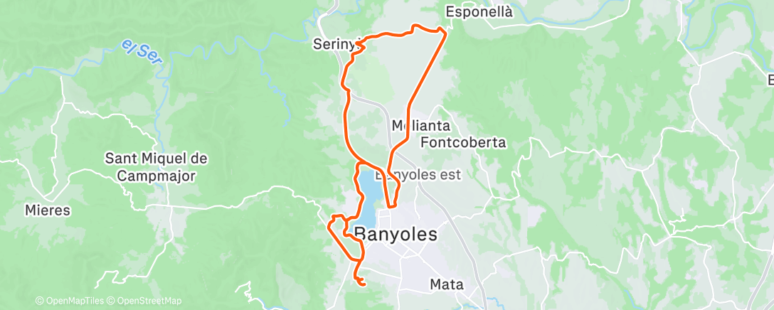 Карта физической активности (Morning Ride)