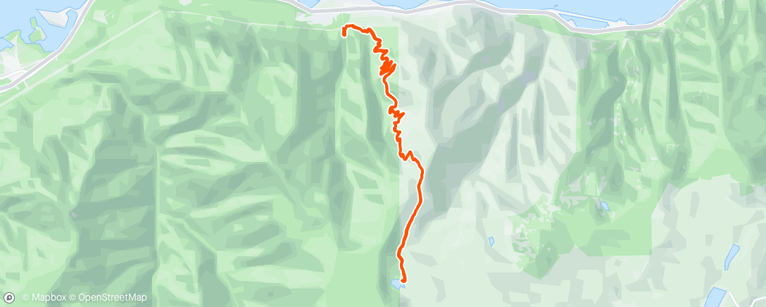 Map of the activity, Morning Hike