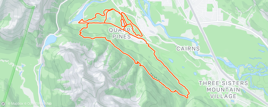 Map of the activity, Morning Trail Run