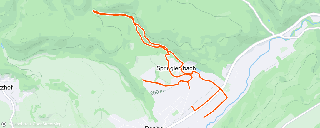 Map of the activity, Mit Hund + Liegestütze