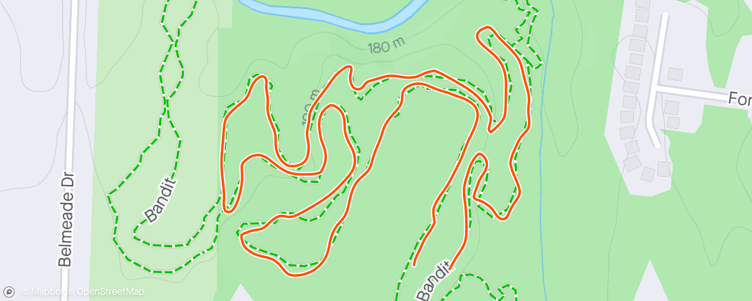 Map of the activity, First test ride, fun until it wasn’t