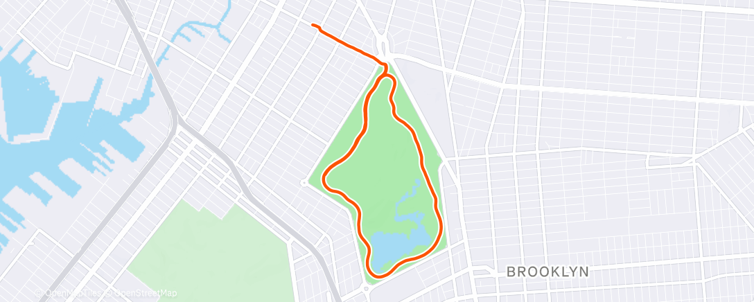 Map of the activity, Morning Run