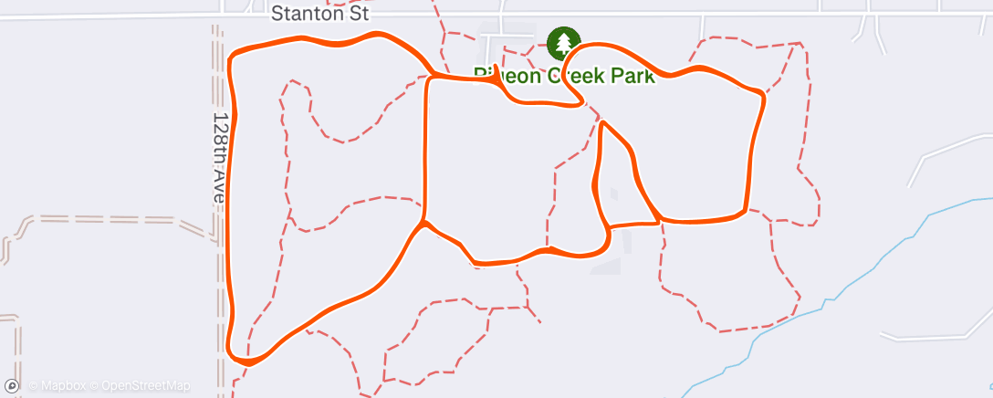 Map of the activity, Lunch Nordic Ski