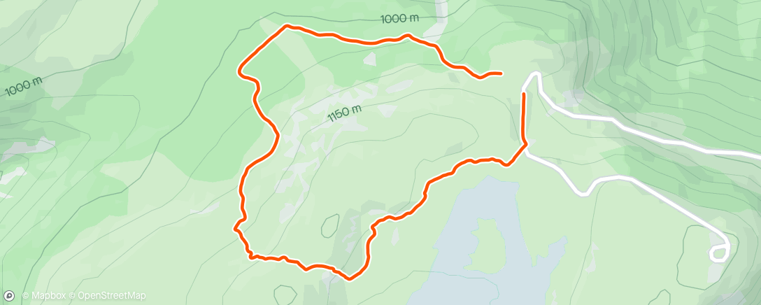 Map of the activity, Mount Wellington